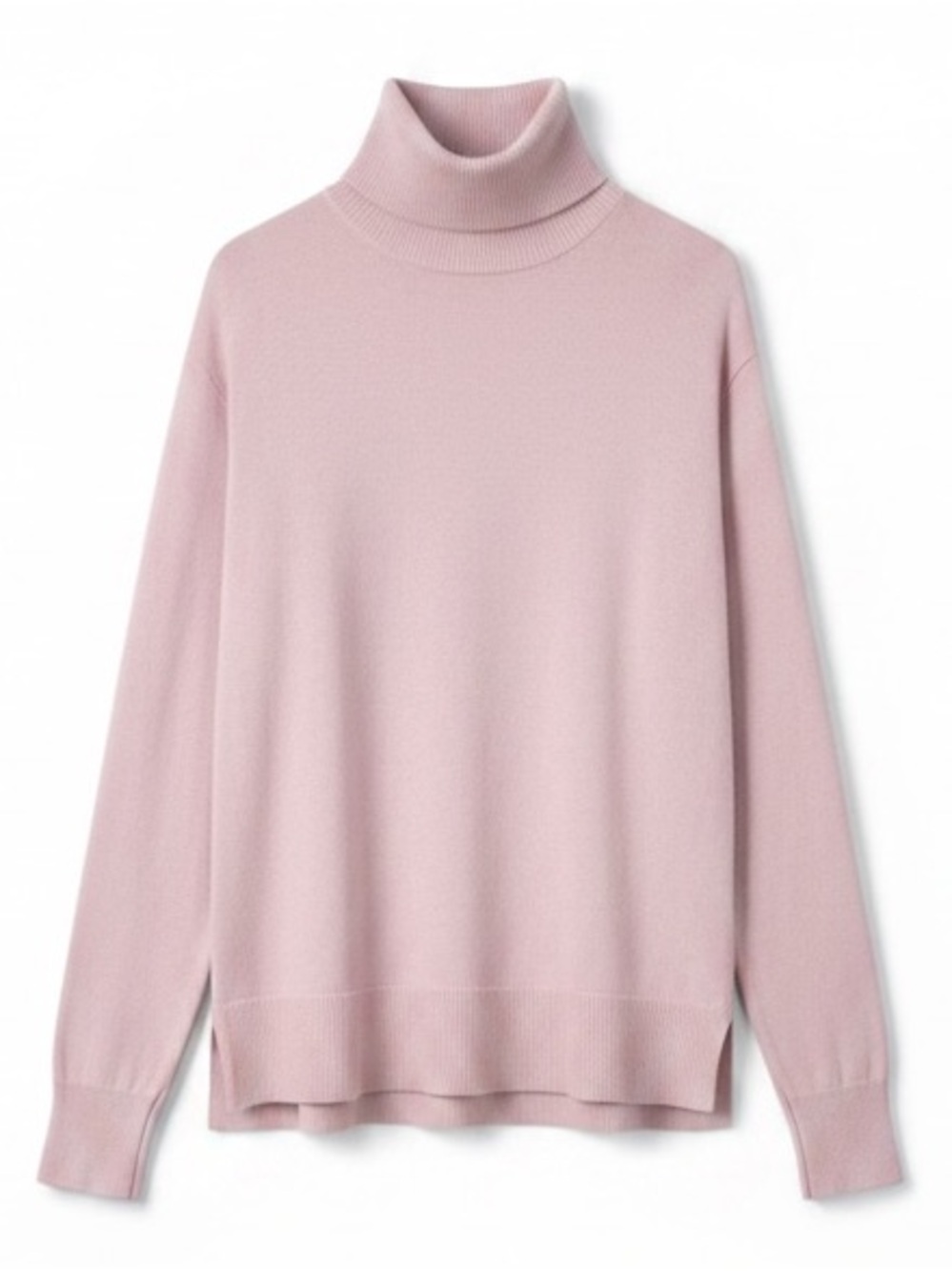 Loft Pink Mock Neck Long Sleeve Pullover Tunic Sweater Women’s Size XS